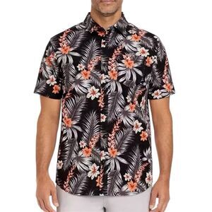 Hurley Men's Short Sleeve Woven Button Up Tropical Holiday Men’s Shirt S NWT
